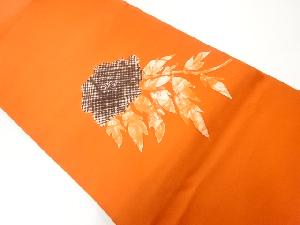 リサイクル　塩瀬草花模様名古屋帯